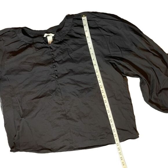 H&M Black Blouse with Puff Sleeve Size 10 - Picture 6 of 6